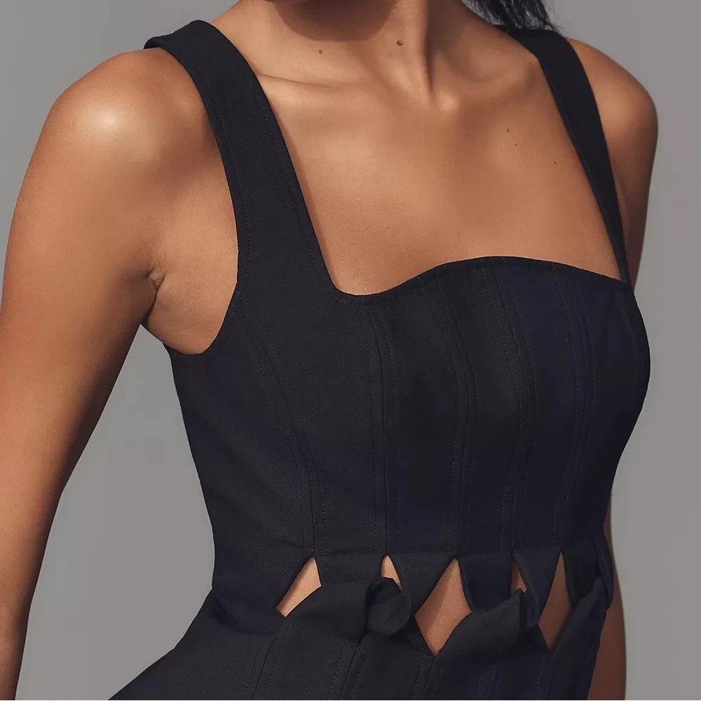 Acler Dress Newbewick Cutout Mini Sz 4 - Picture 8 of 16